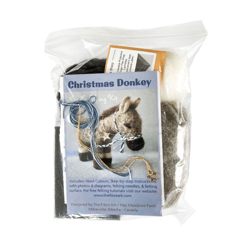 DIY Donkey Needle-felting Activity Kit